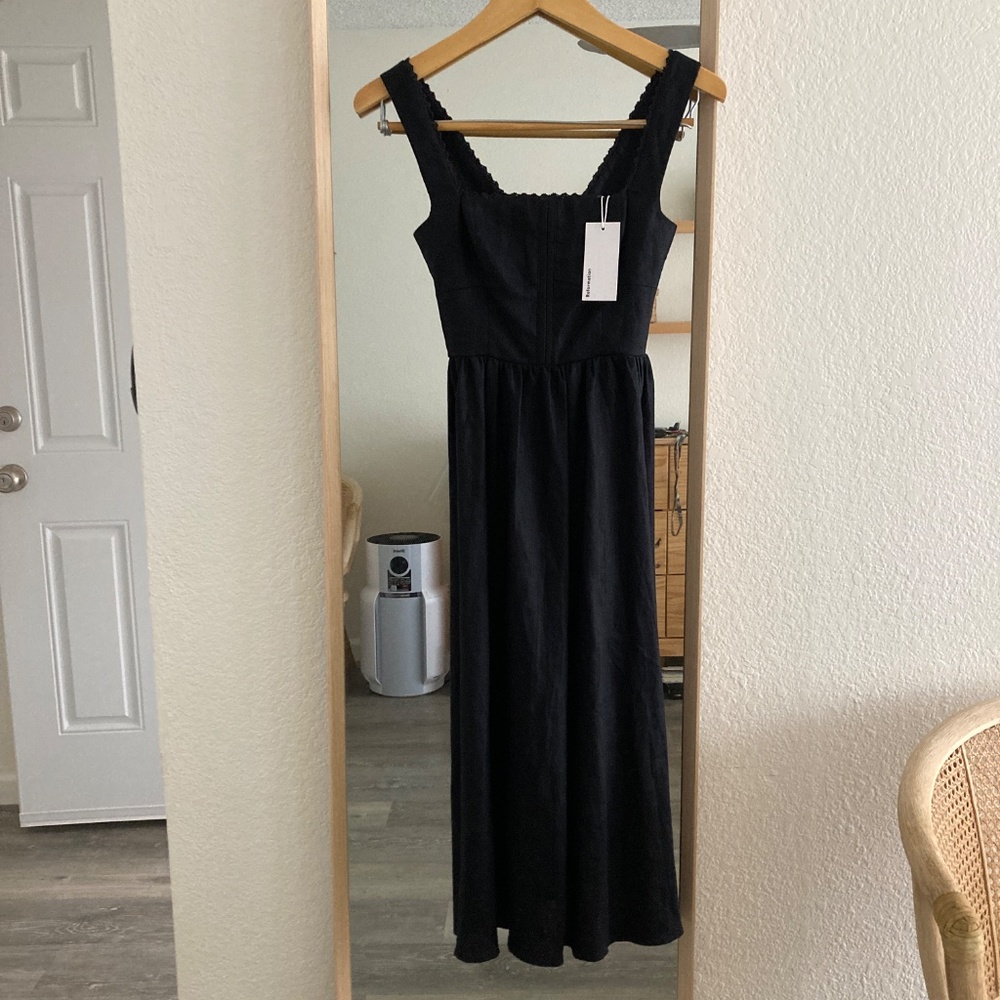 Reformation Tagliatelle 100 linen dress